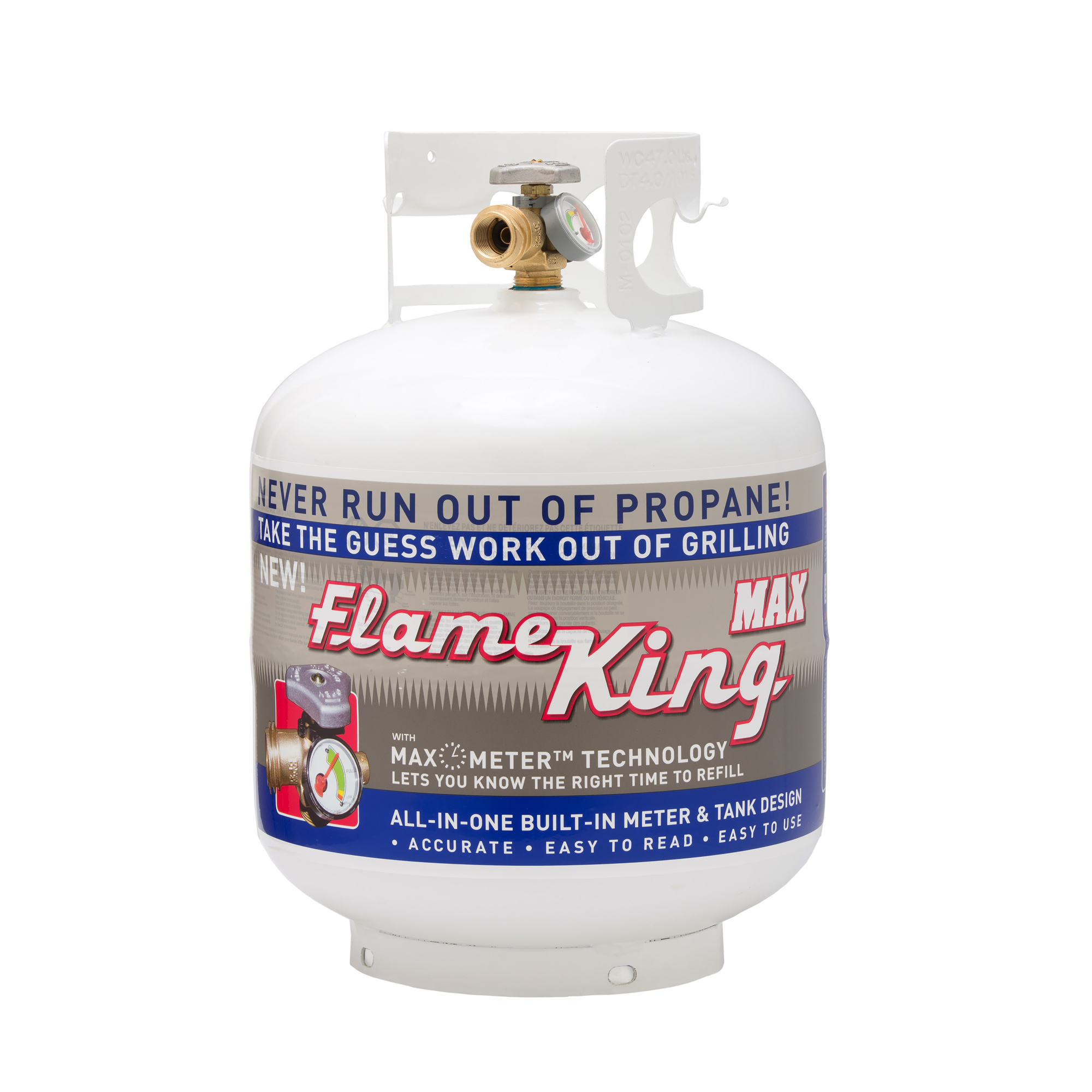 Flame King, 20-lb Propane Tank With OPD Valve Gauge, Included (qty.) 1 Material Steel, Compatible With RV's or trailers, propane tank attachable heaters, Model# YSN230
